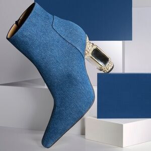 Nalebe x Warner Brothers denim ankle boot $900